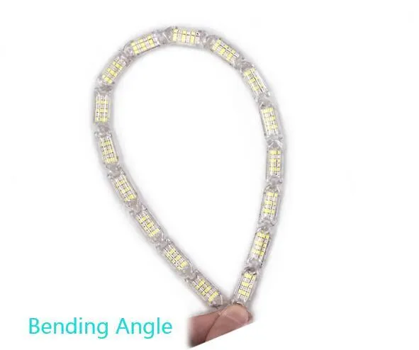 2pcs Flexible LED Strip Light DRL Daytime Running Light