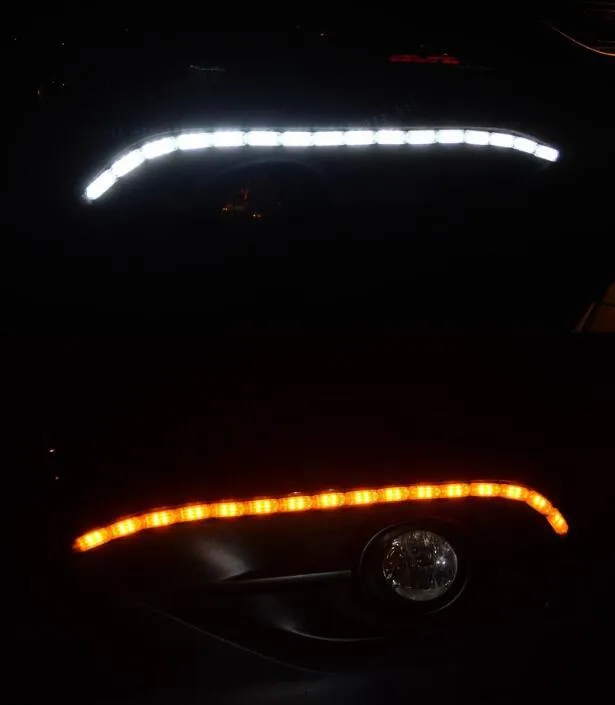2pcs Flexible LED Strip Light DRL Daytime Running Light