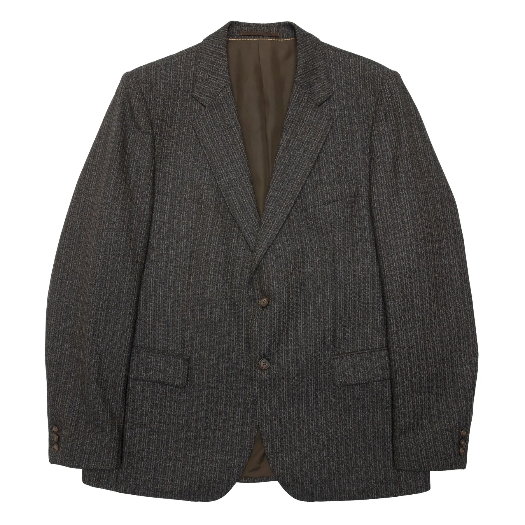 70s, Worsted Twill, High-Density Wool, Structured, Financial District