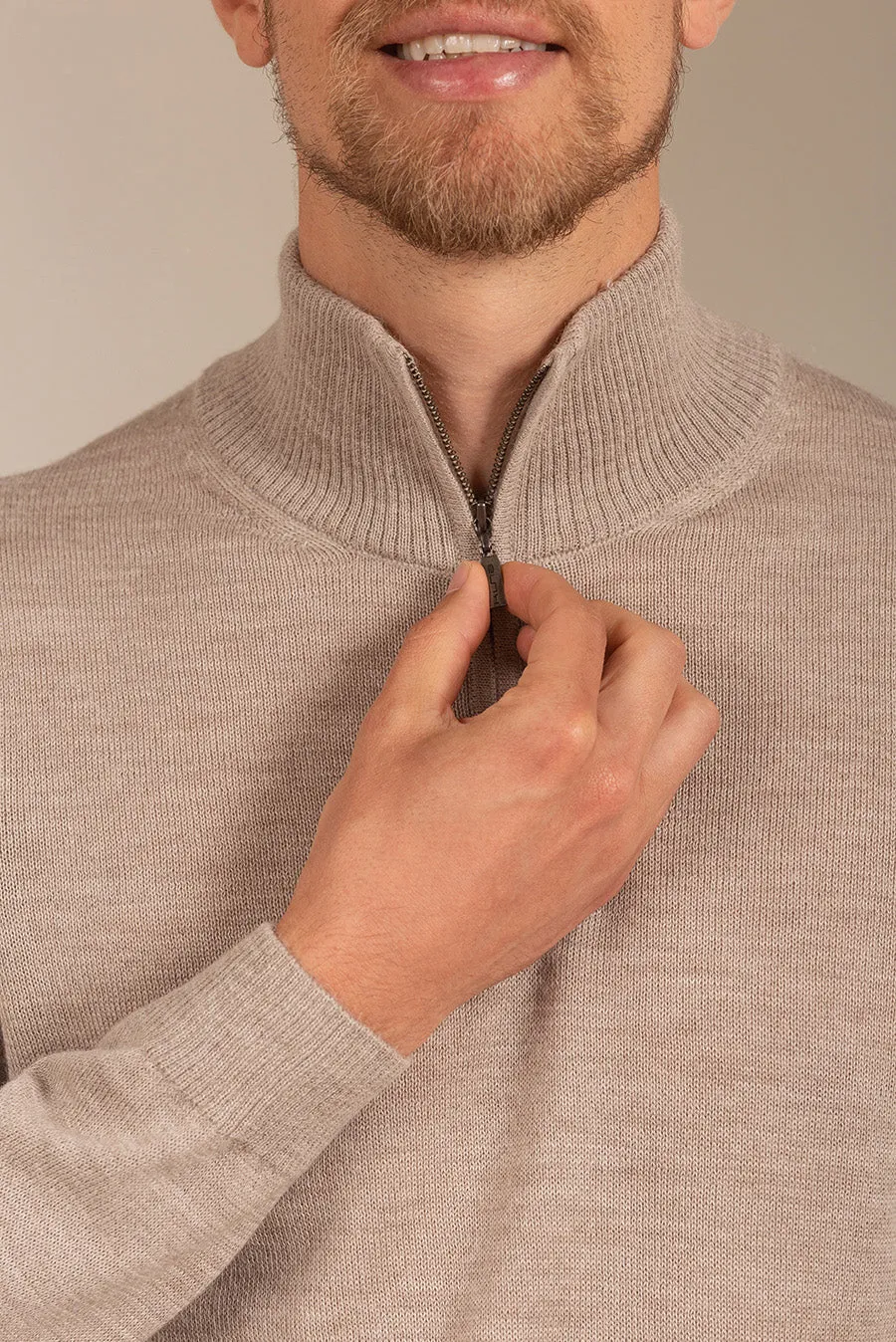 Albert Sweater Baby Alpaca Color Polvo