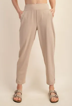 Biscuit Woven Athletic Pants