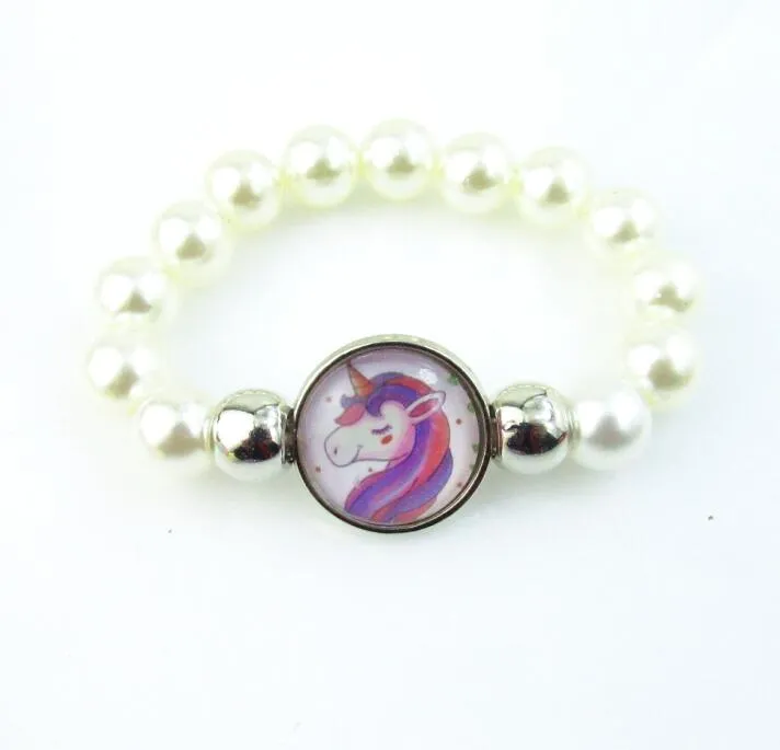 Black Unicorn Beads Bracelet
