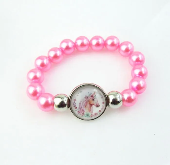Black Unicorn Beads Bracelet