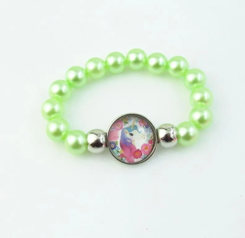 Black Unicorn Beads Bracelet