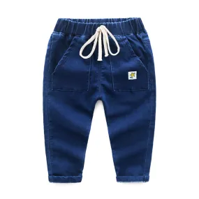 Boy's Soft Denim-cotton pants. Fall-Spring.