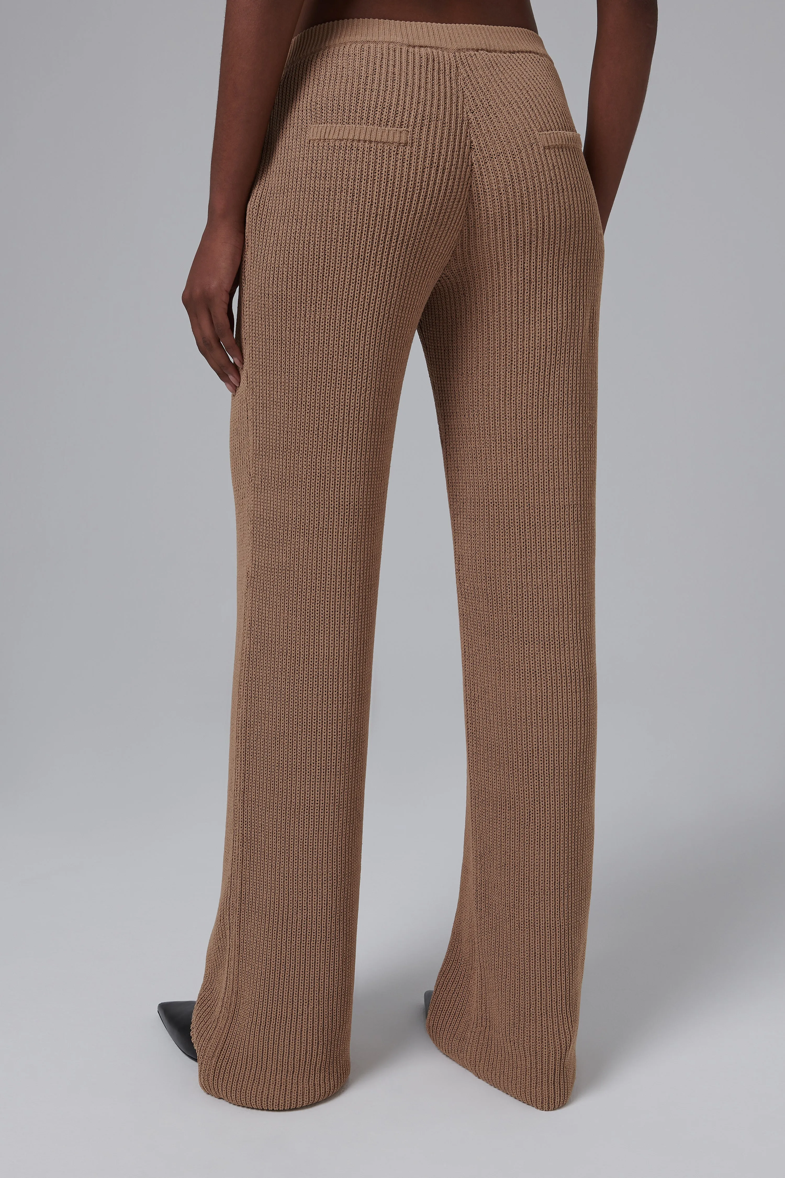 Brown Aries Knit Pants