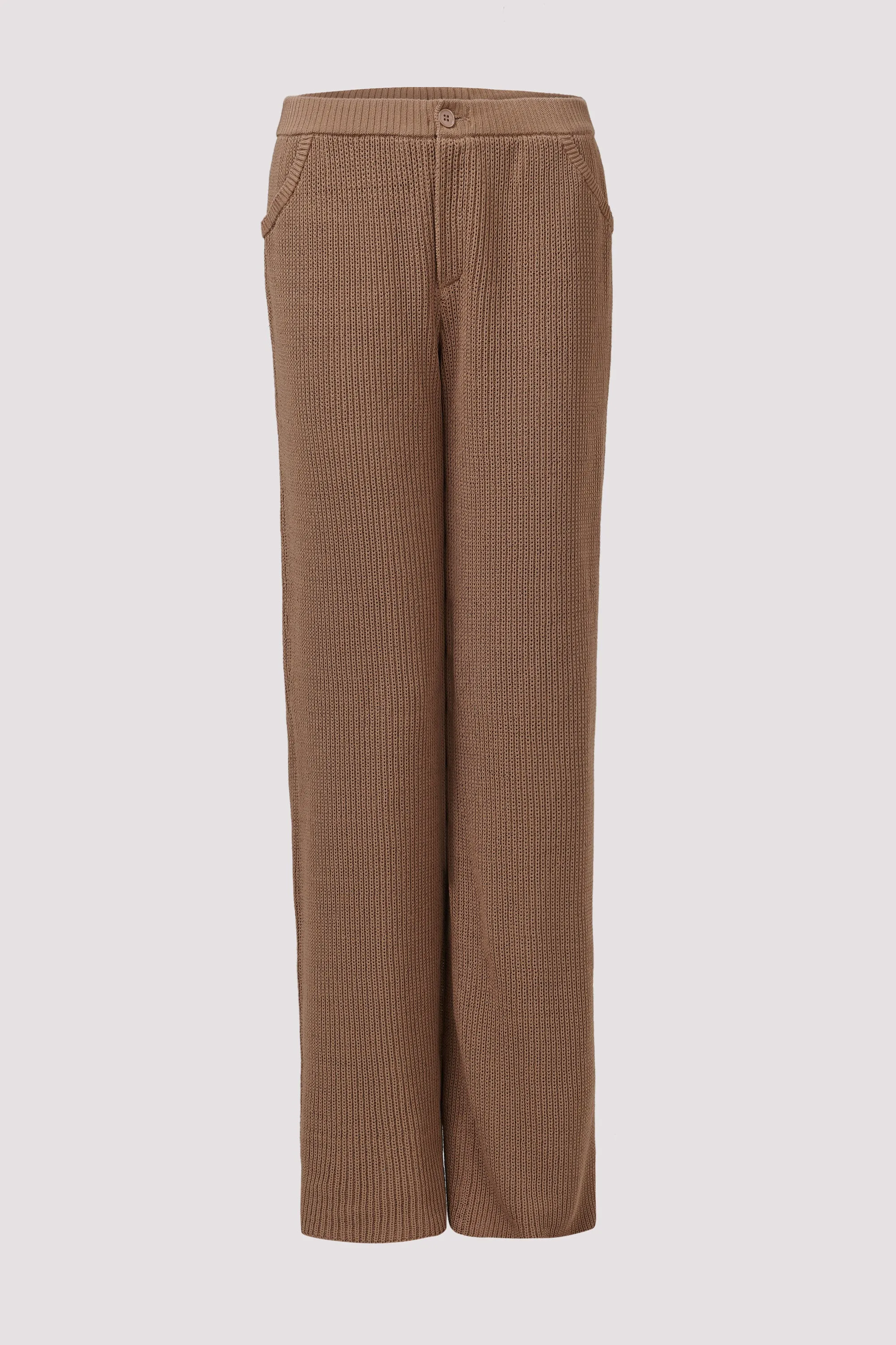Brown Aries Knit Pants