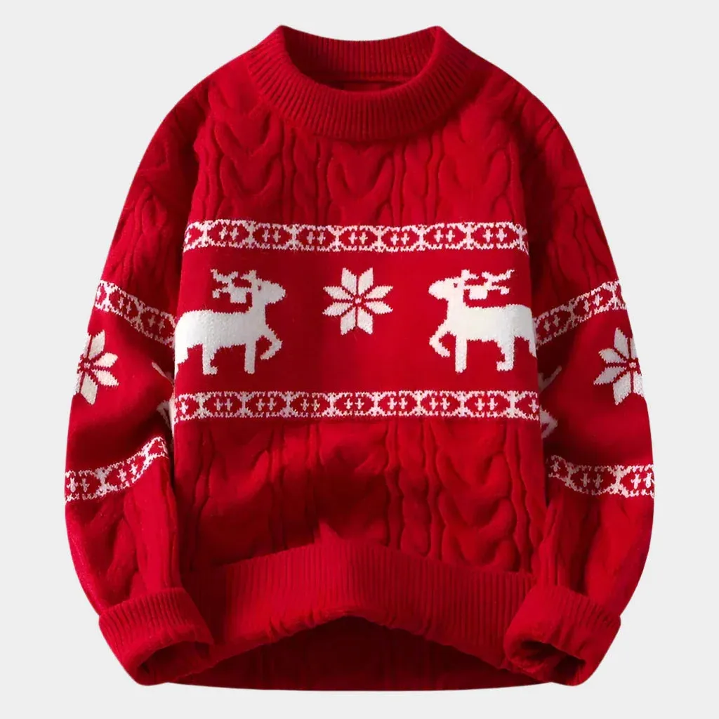 Cashmere Beige Christmas Sweater