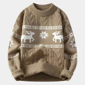 Cashmere Beige Christmas Sweater