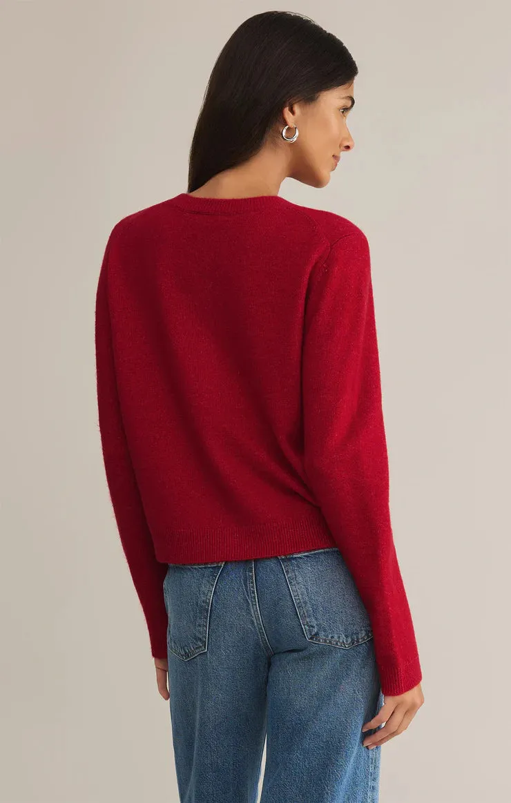 Classic Red Cardigan