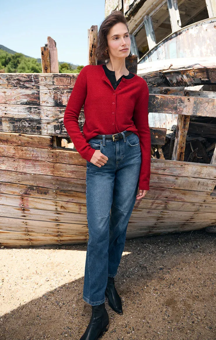 Classic Red Cardigan