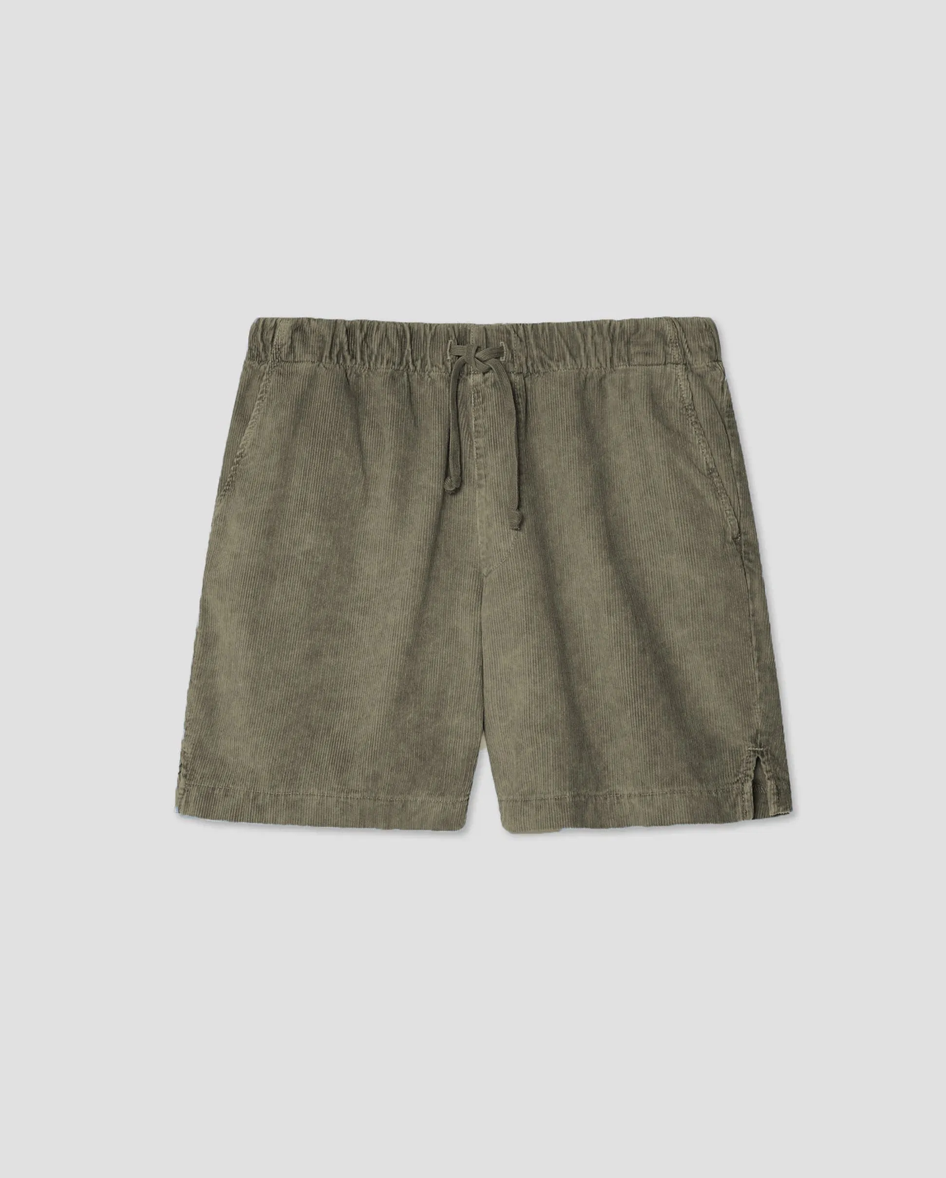 CORDUROY EASY SHORT / OLIVE