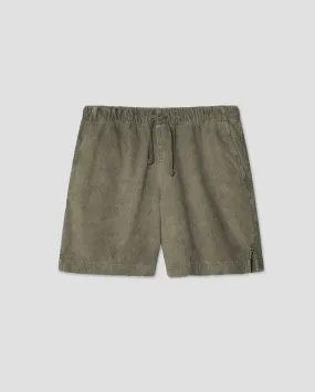CORDUROY EASY SHORT / OLIVE