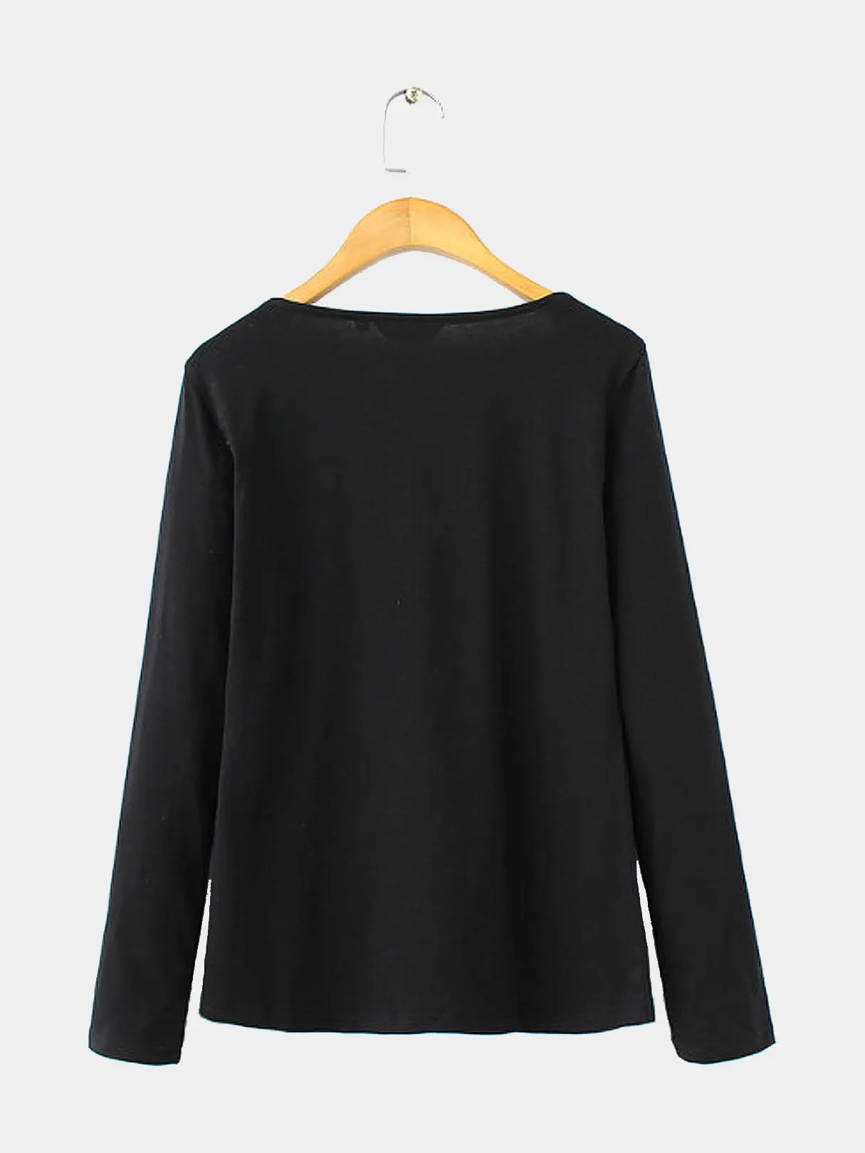 Custom Long Sleeves Lace-up Blouse