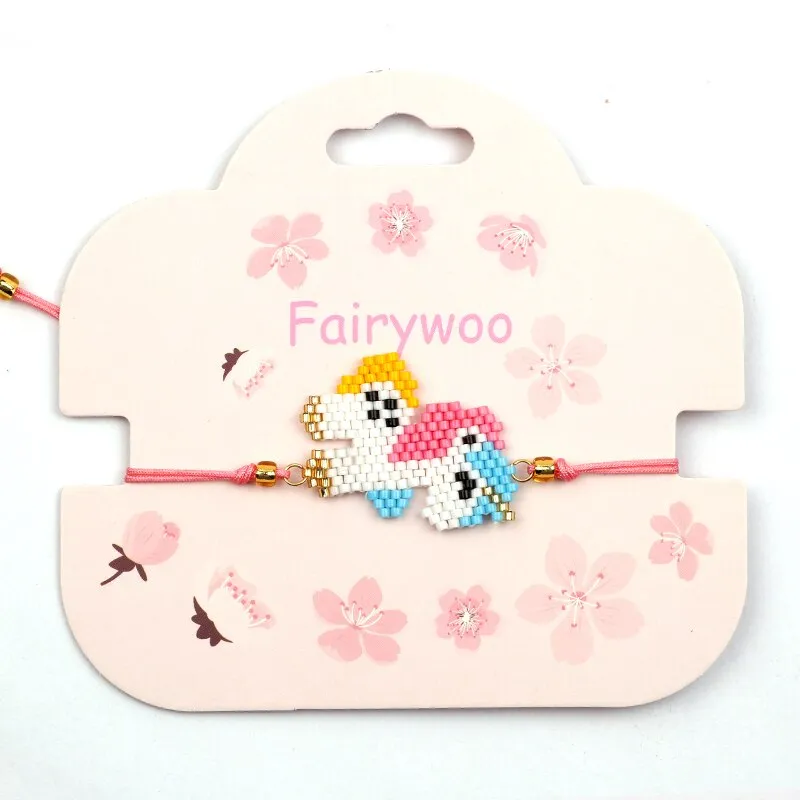 Cute Unicorn Beaded Bracelet