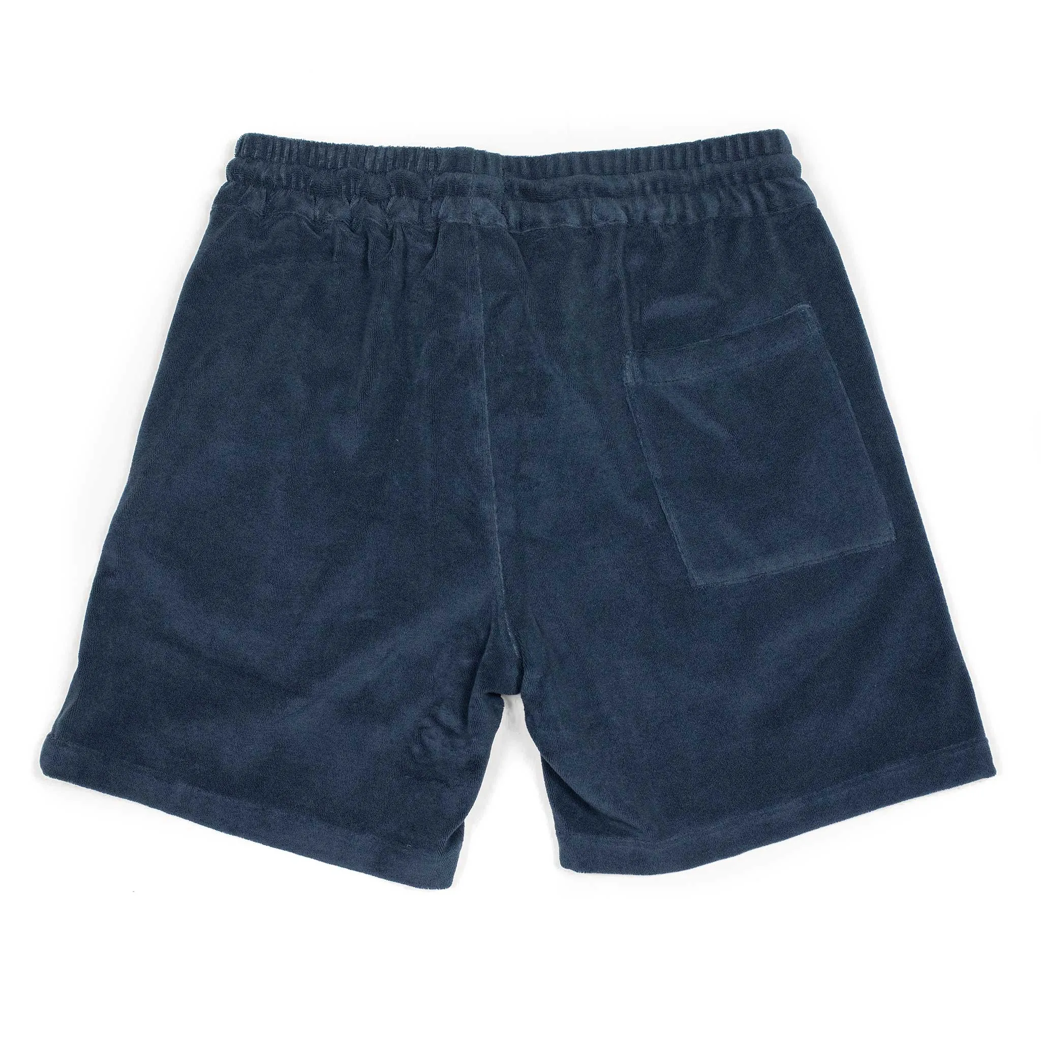 Easy shorts in navy cotton mix terry