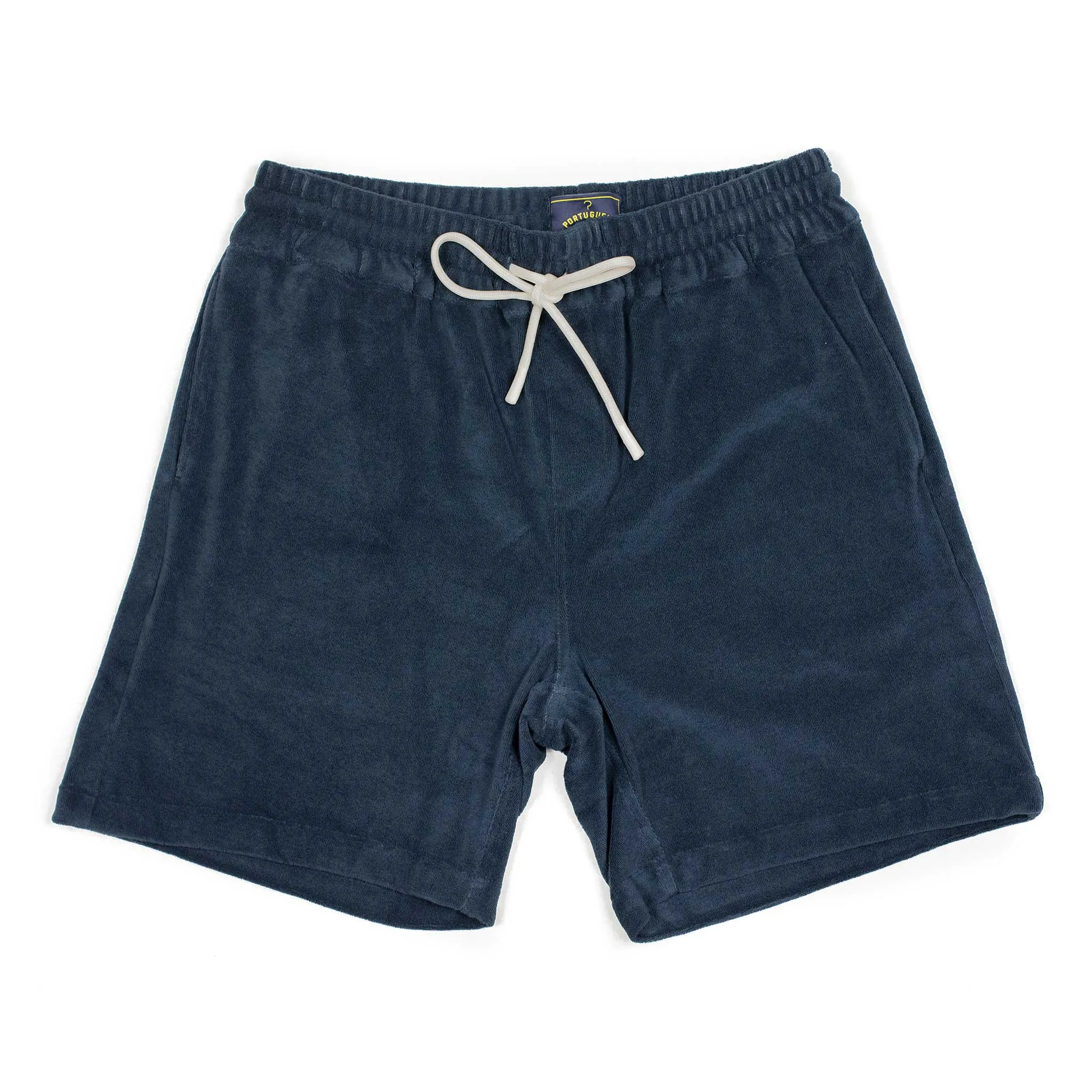 Easy shorts in navy cotton mix terry