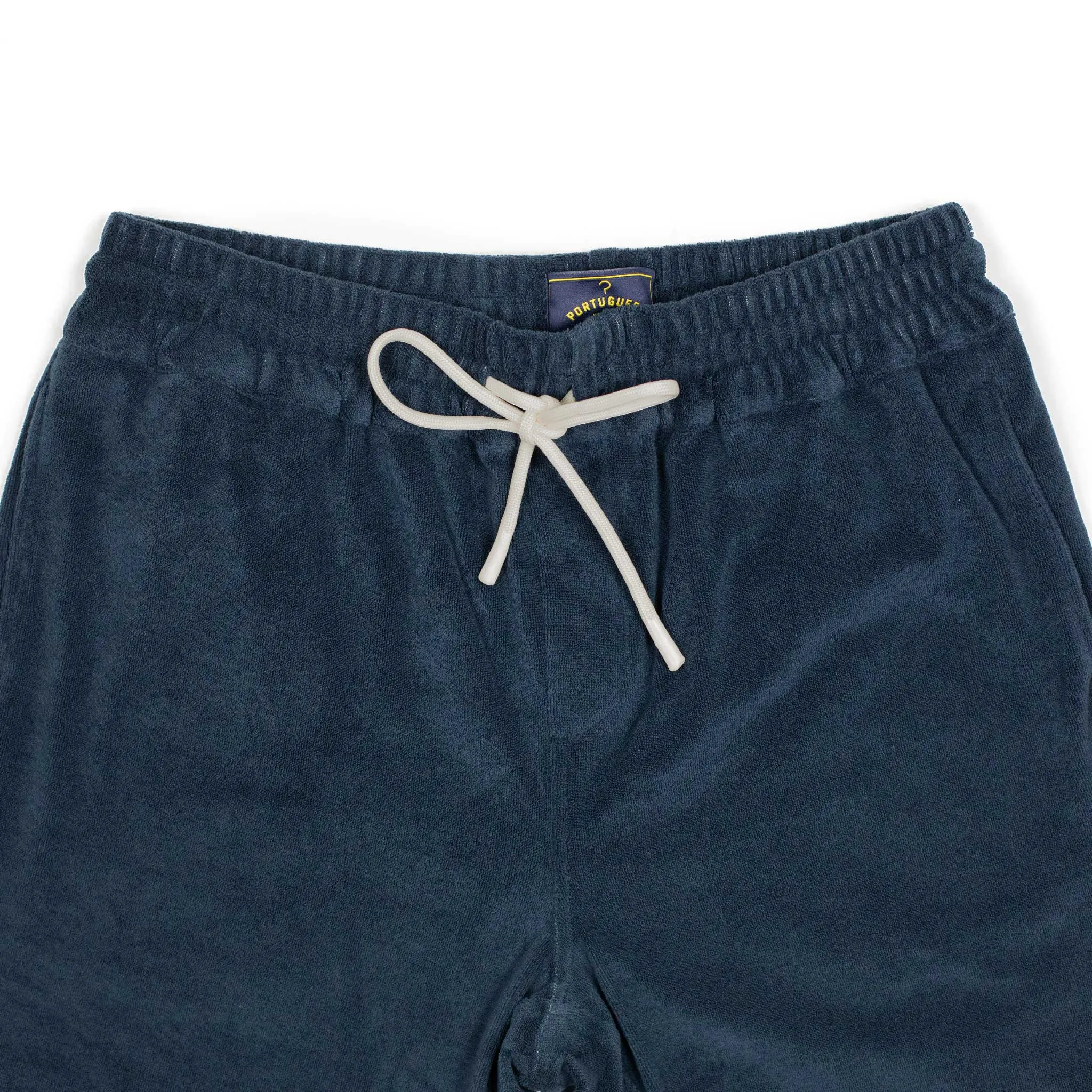 Easy shorts in navy cotton mix terry