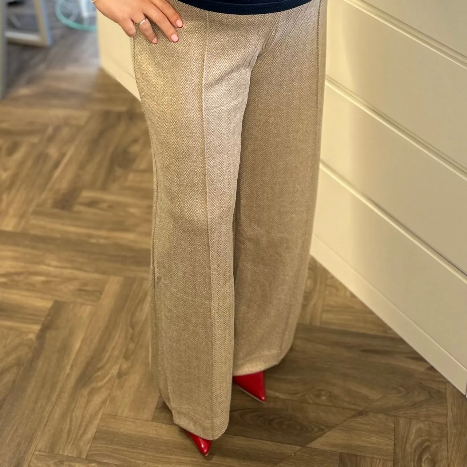 Ichi KATE Jacquard Trousers