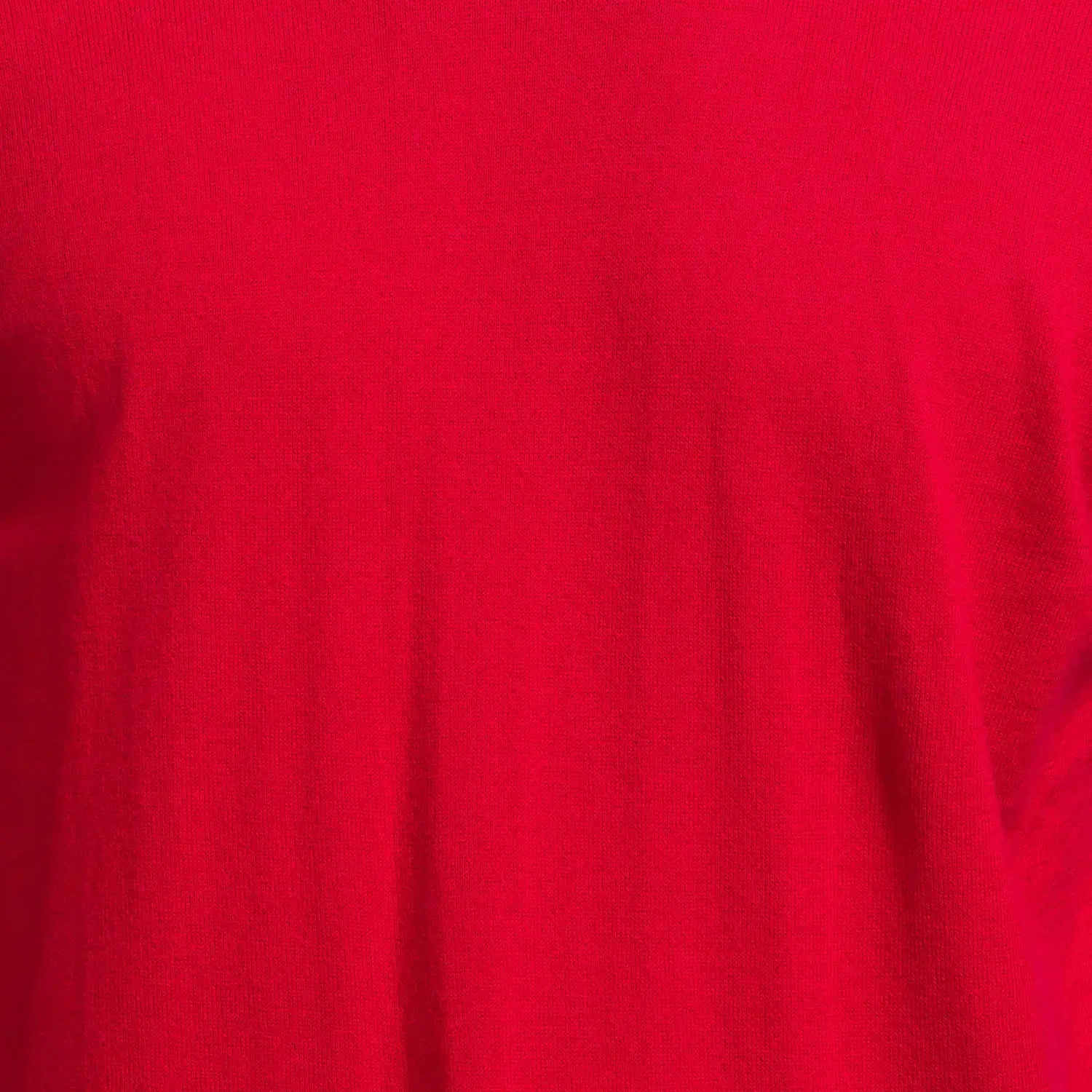 Men Red Solid Cotton Full Sleeve Sweaters