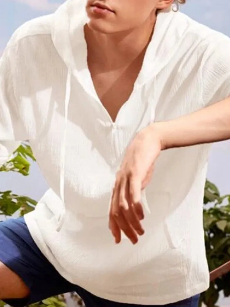 Men's plus size simple T-shirt