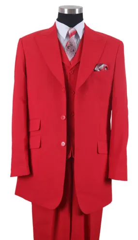 Milano Moda 905V-RED Mens Suit
