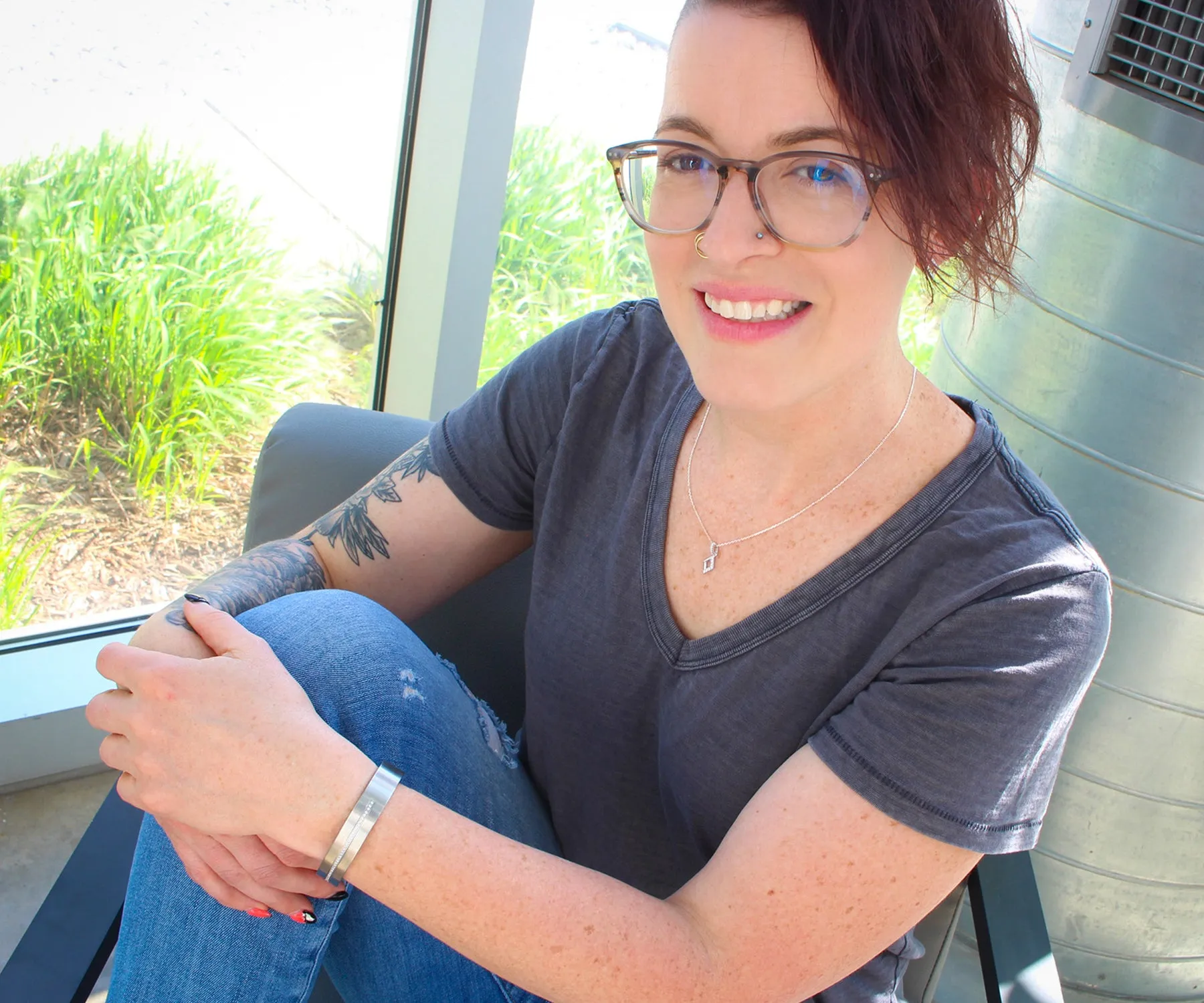 Mini Diamond Pavé Crystal Silver Necklace