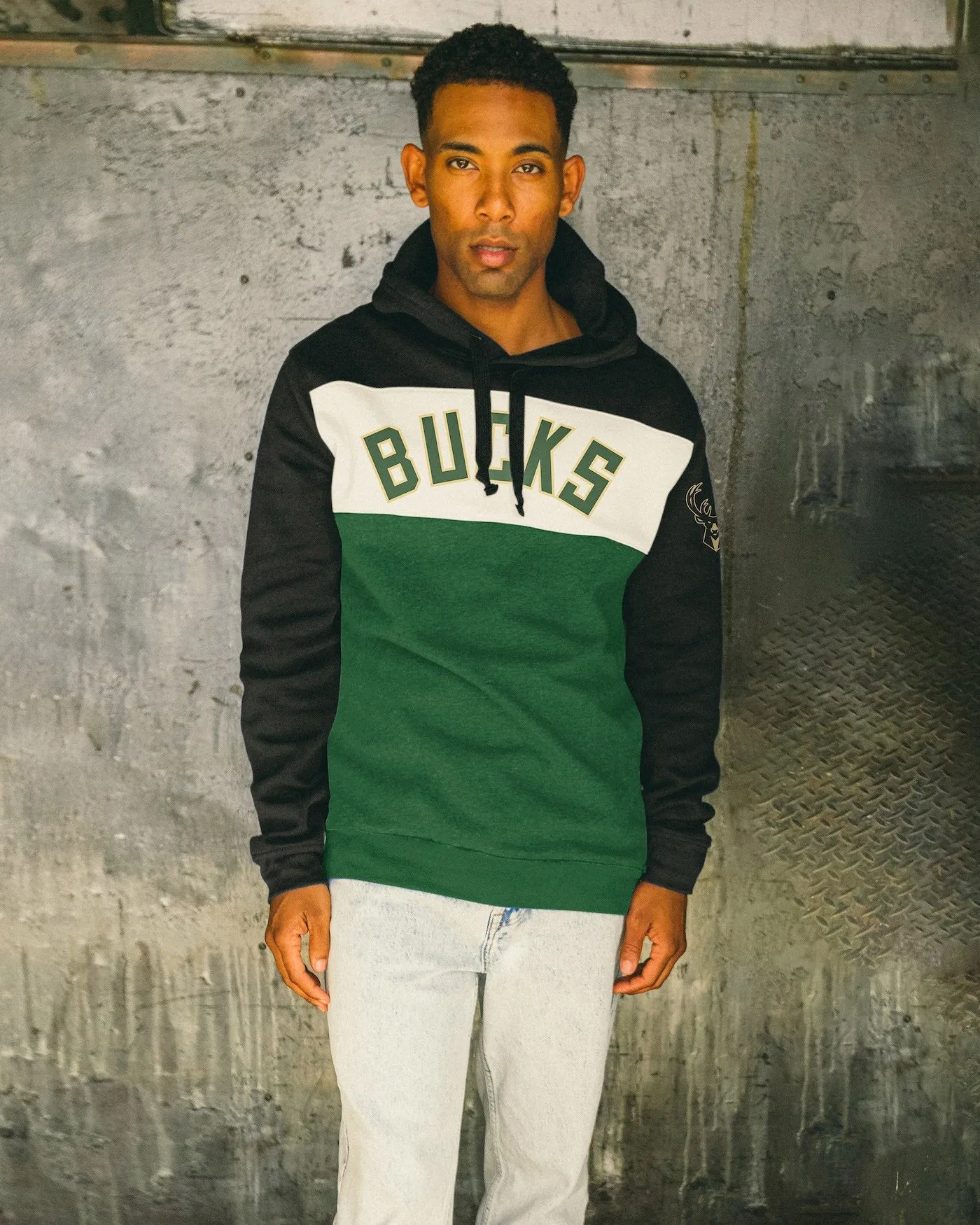 NBA Milwaukee Bucks Colorblock Hoodie