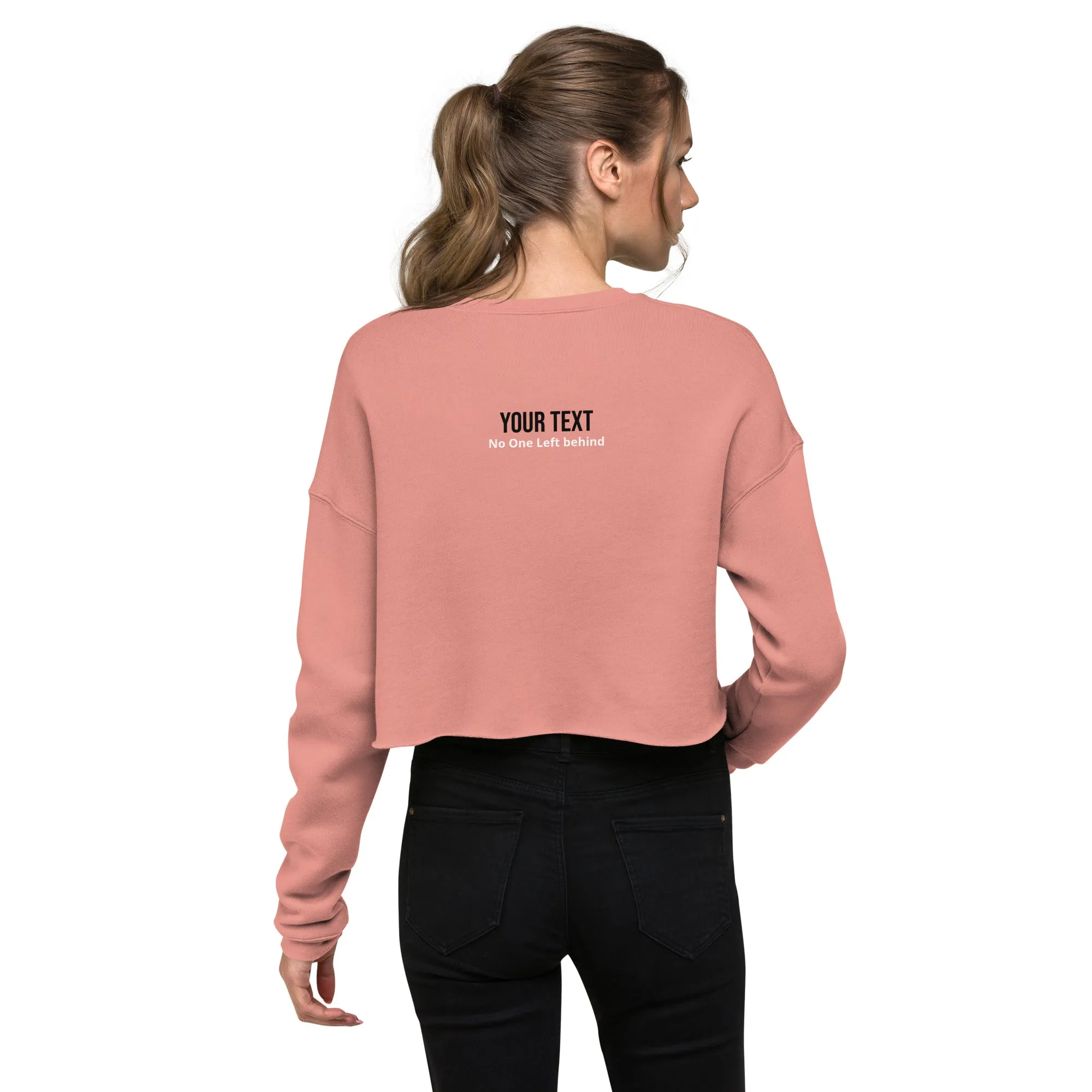 No One Left Behind Crop Sweatshirt