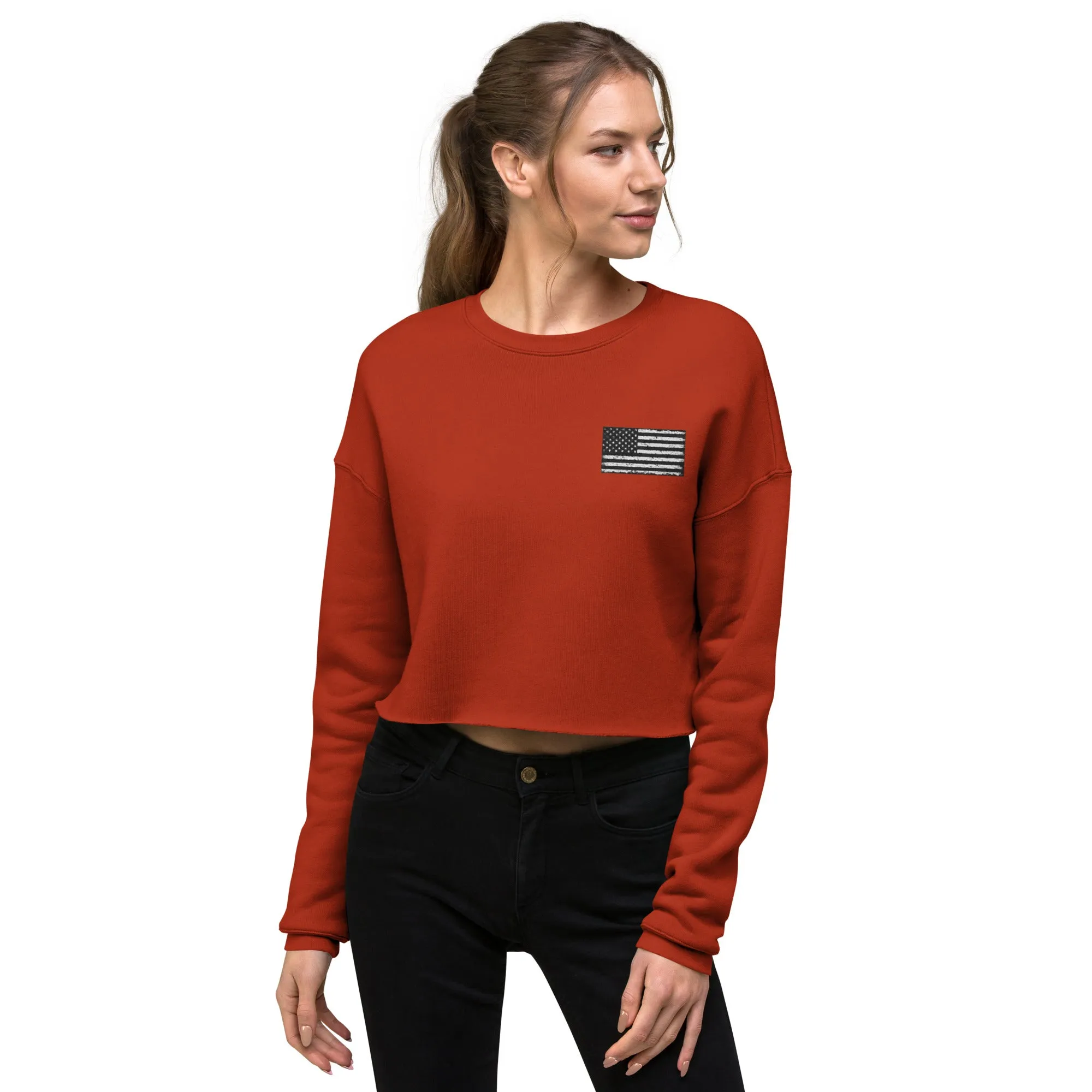 No One Left Behind Crop Sweatshirt