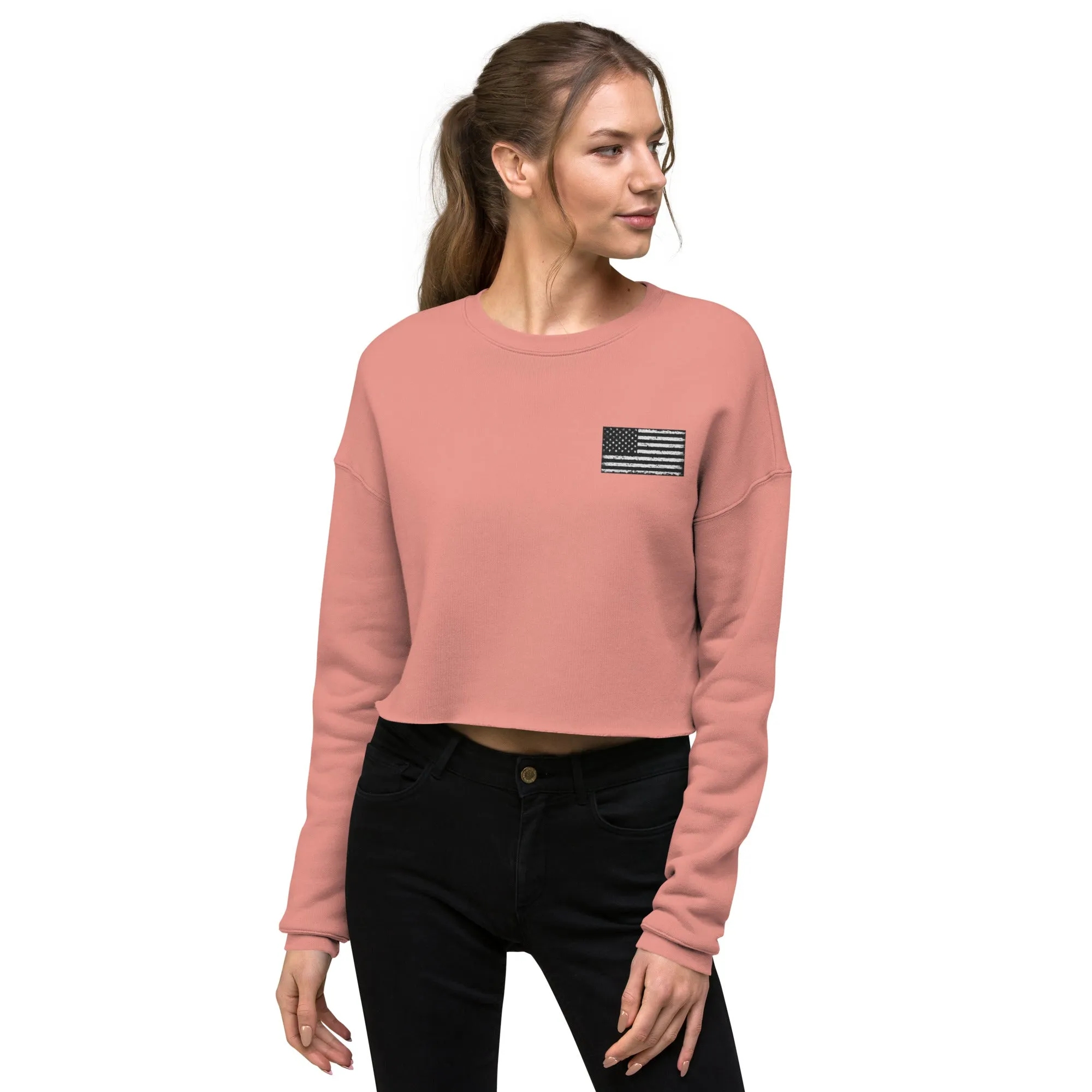 No One Left Behind Crop Sweatshirt