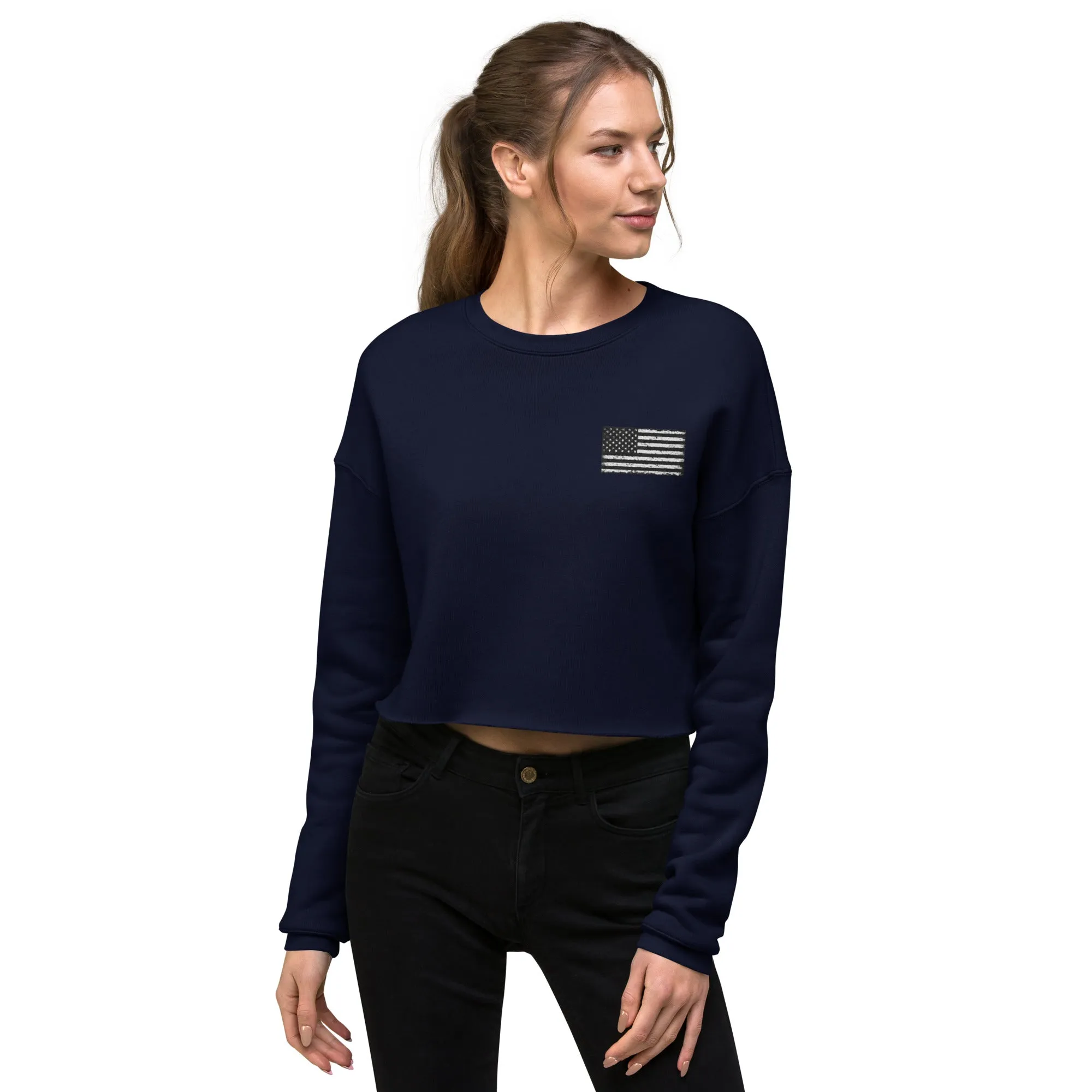 No One Left Behind Crop Sweatshirt