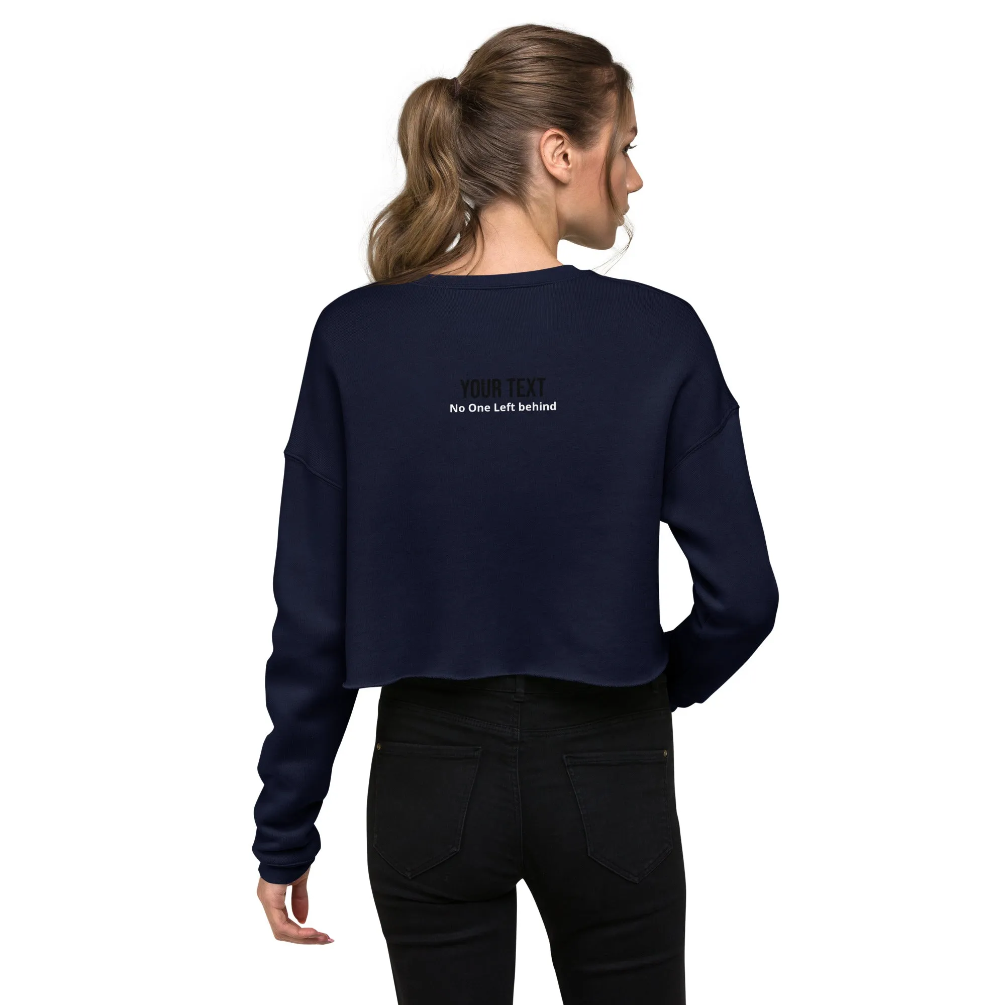 No One Left Behind Crop Sweatshirt