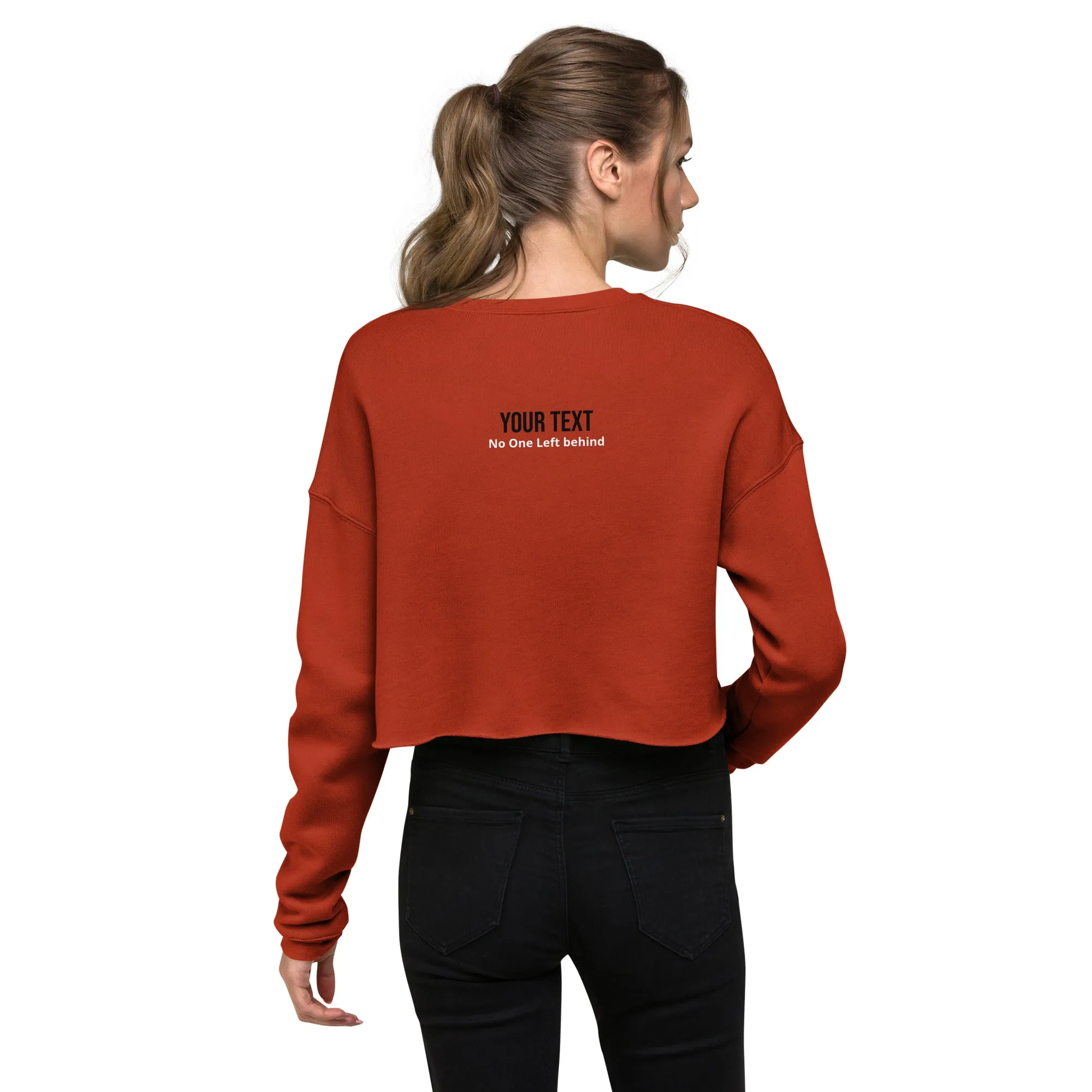 No One Left Behind Crop Sweatshirt