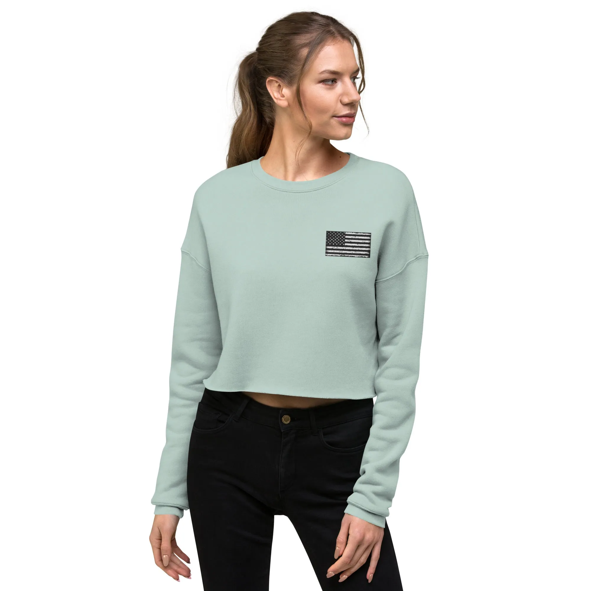 No One Left Behind Crop Sweatshirt