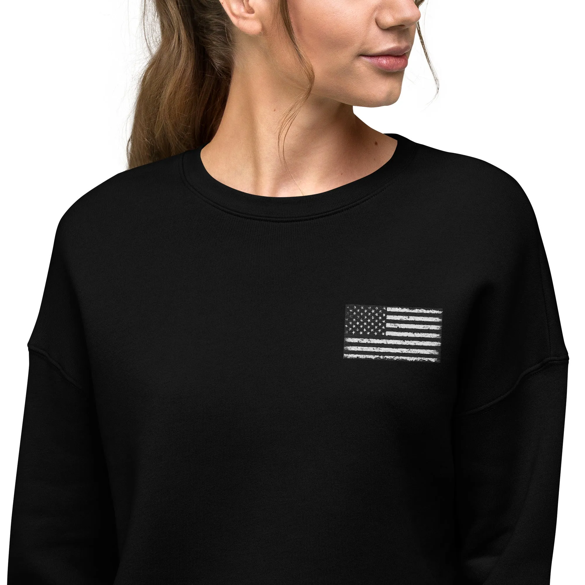 No One Left Behind Crop Sweatshirt