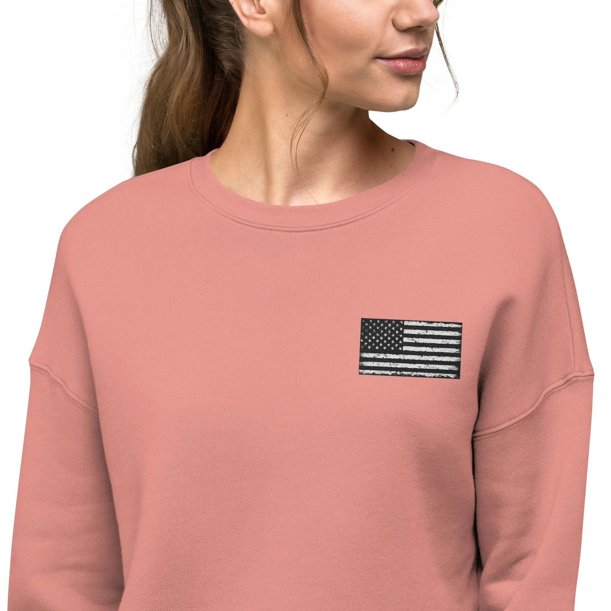 No One Left Behind Crop Sweatshirt