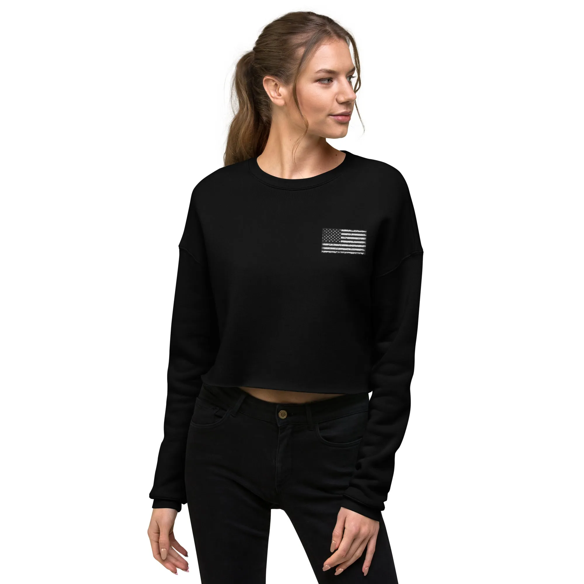 No One Left Behind Crop Sweatshirt
