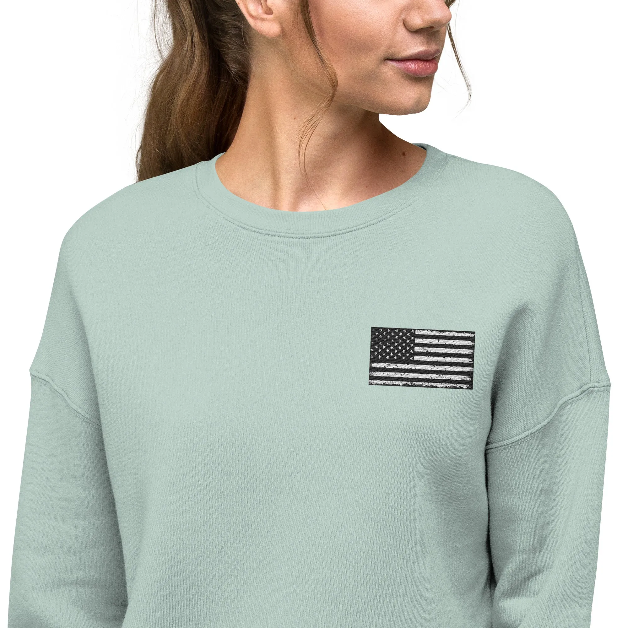 No One Left Behind Crop Sweatshirt