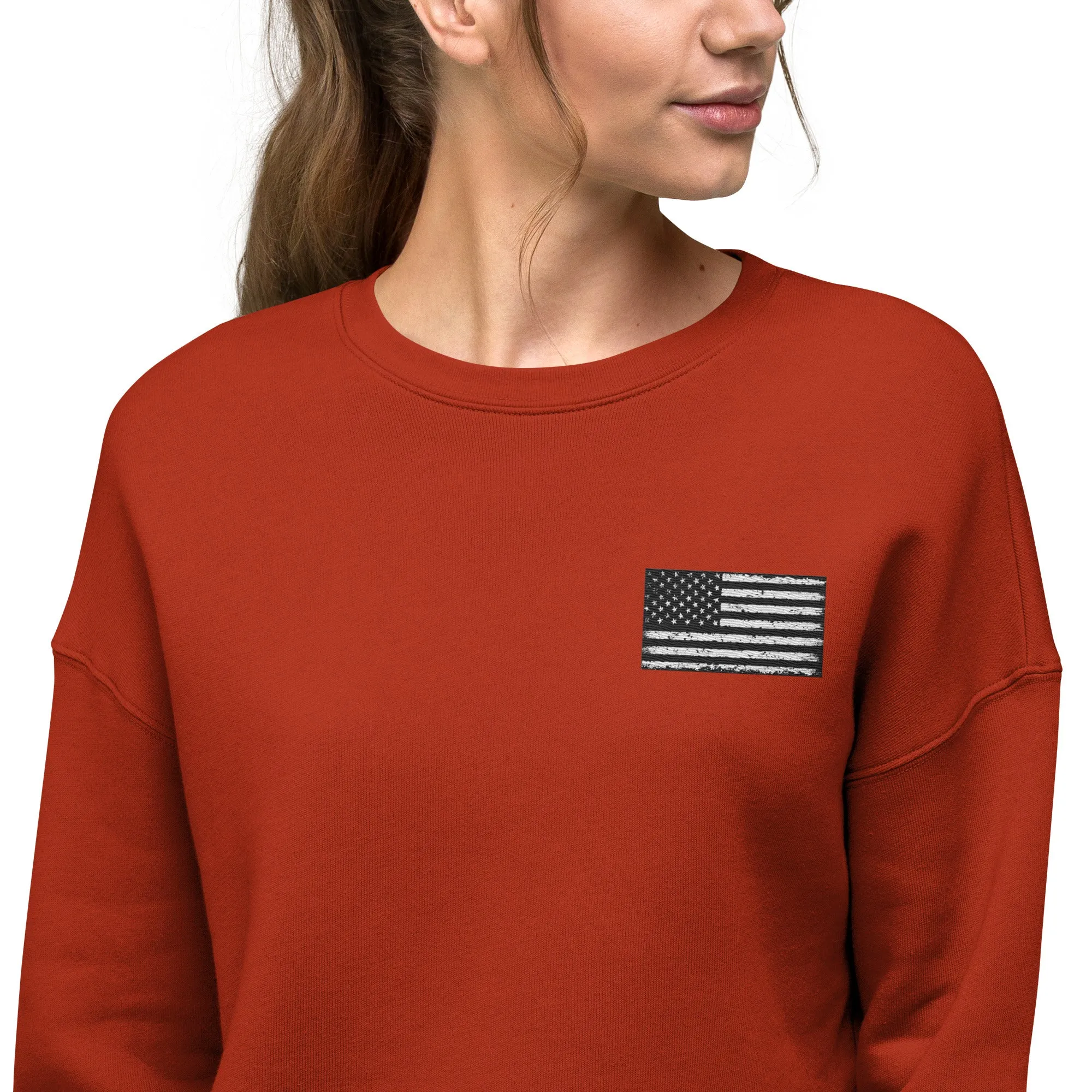No One Left Behind Crop Sweatshirt