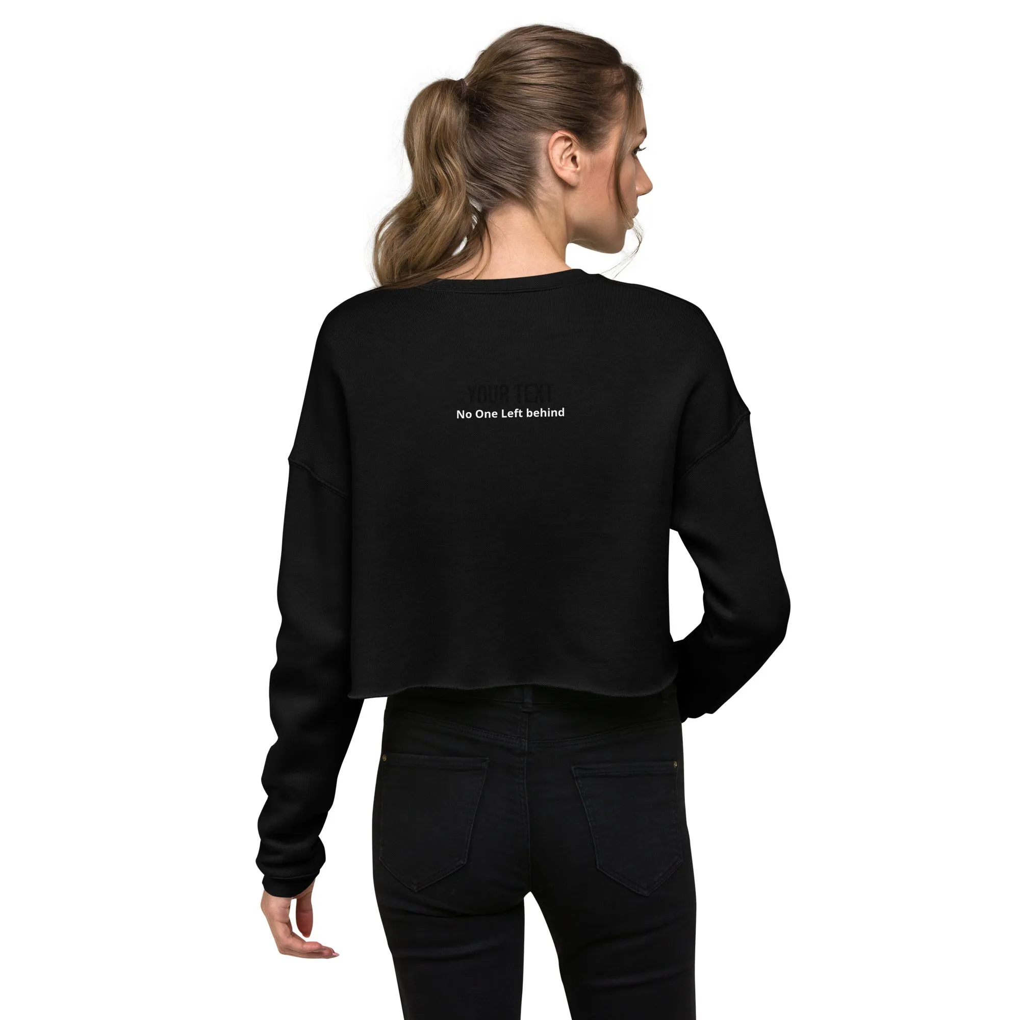 No One Left Behind Crop Sweatshirt