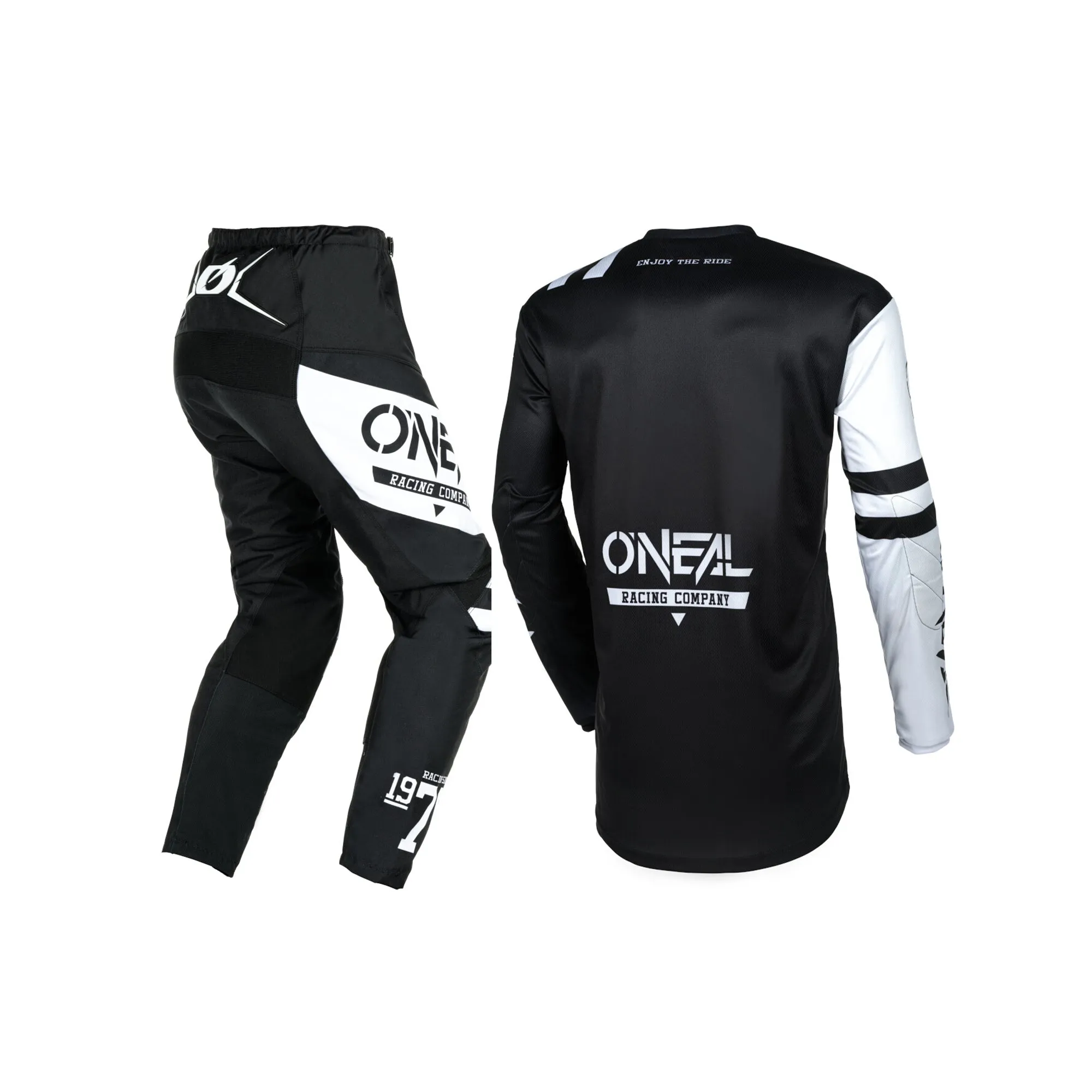 ONEAL Motorcycle Jersey & Pant Suit Black/White - 872373