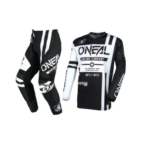 ONEAL Motorcycle Jersey & Pant Suit Black/White - 872373