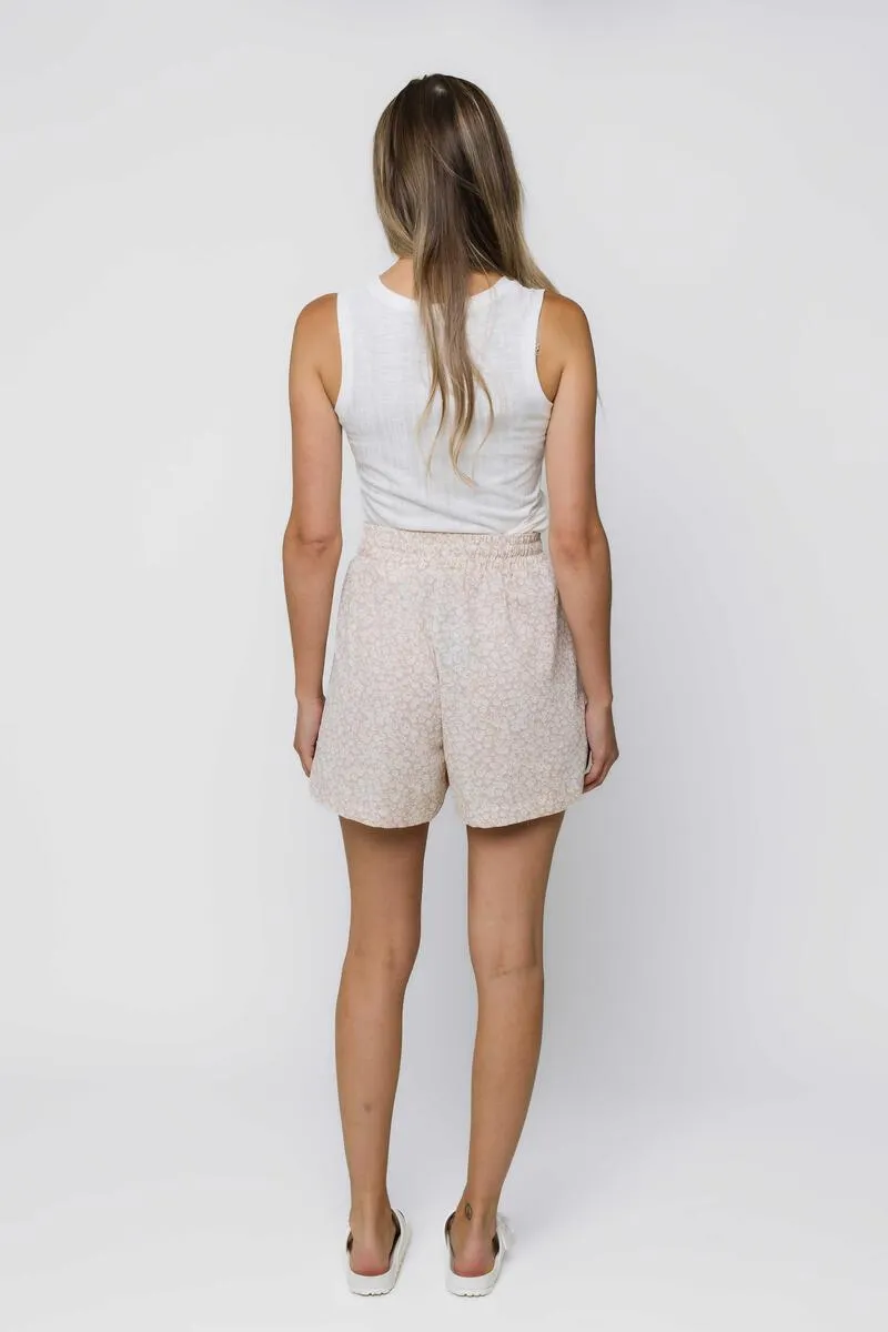 Orb Steph Easy pull On Floral Short