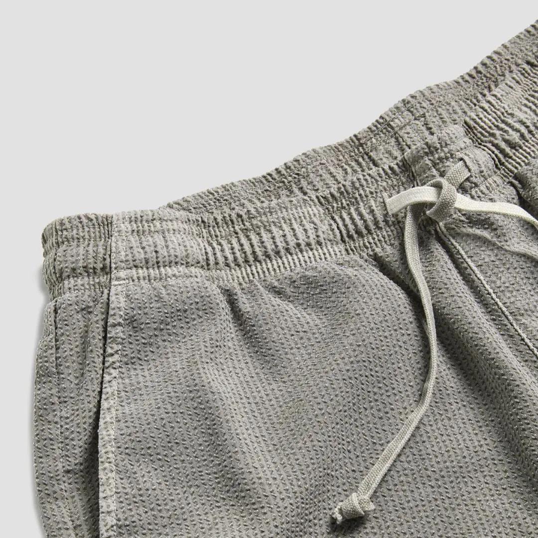 Overdyed Seersucker Easy Short (Khaki)