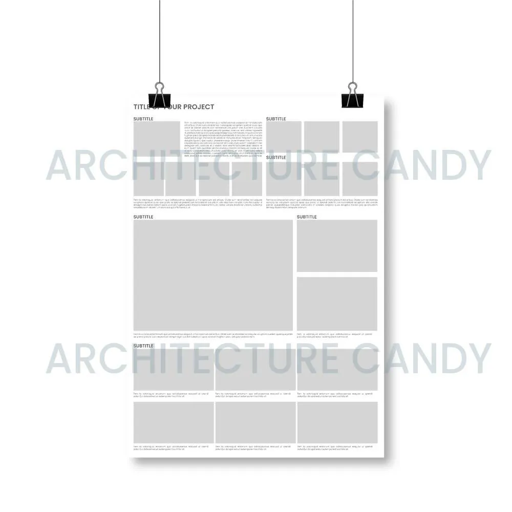 Presentation Board Layout Template- -A1 Vertical