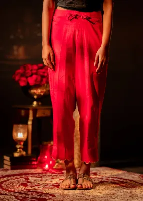 Red Cotton Satin Bottom
