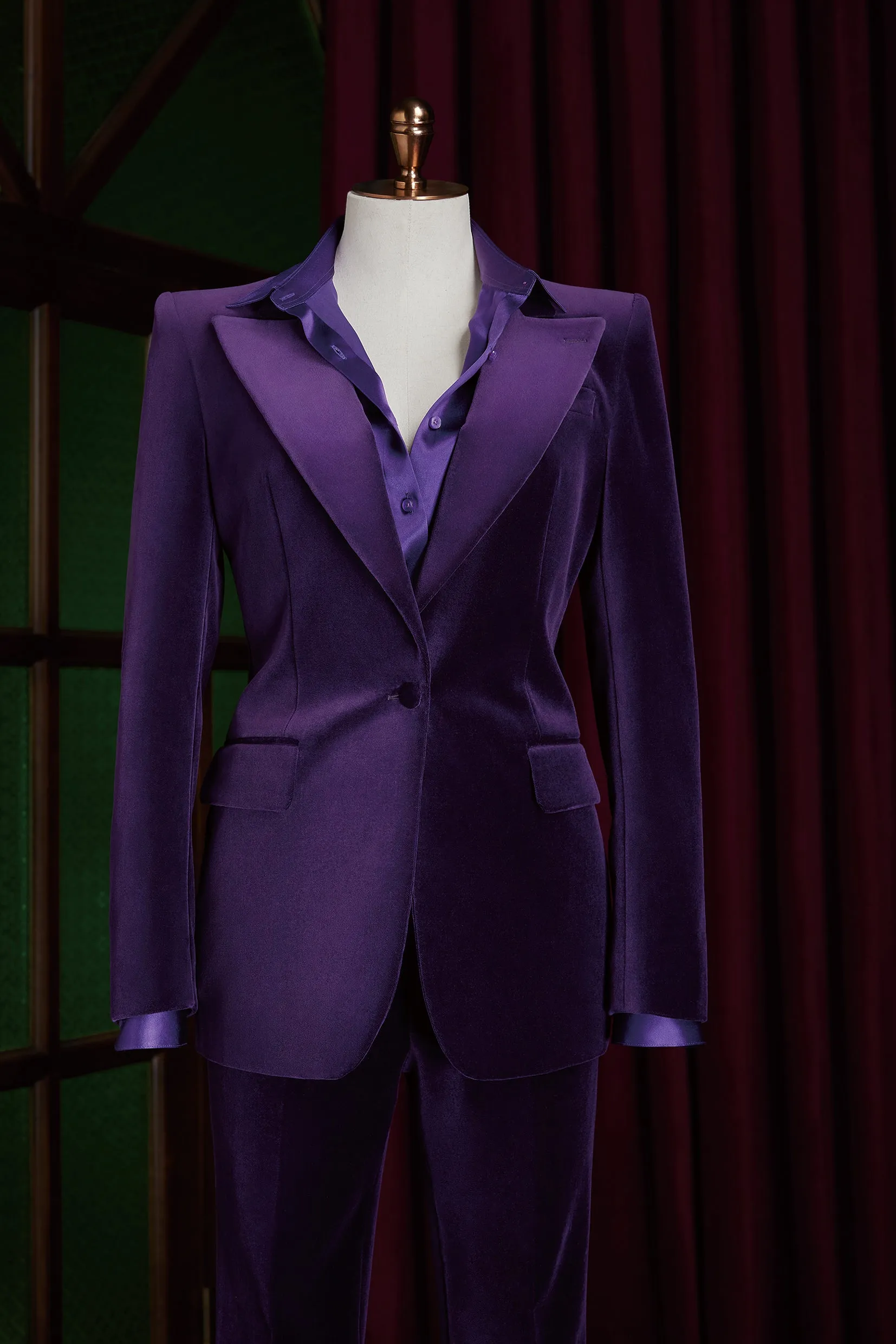 Royal Purple Velvet Suit