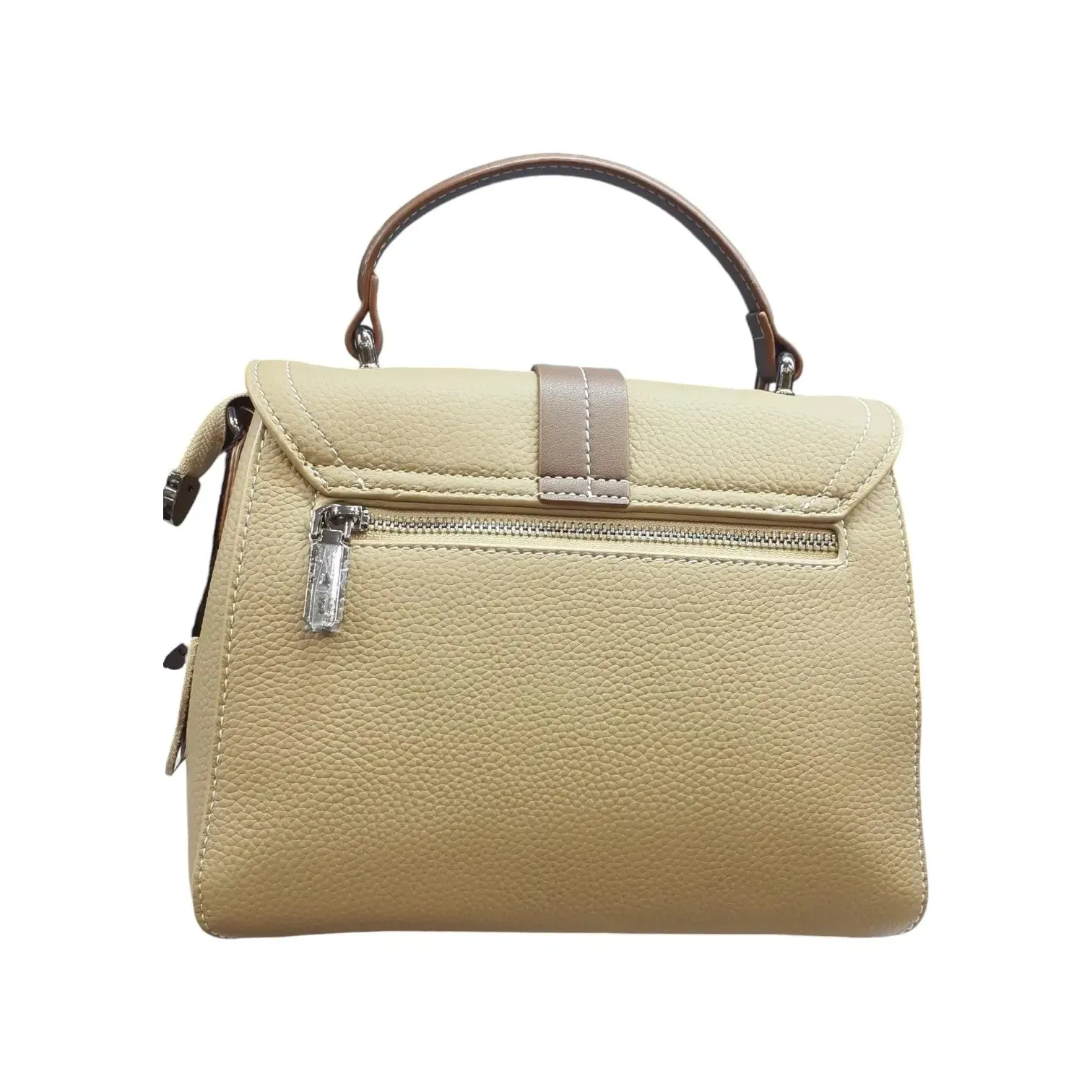 Satchel Bag with Brown Strap
