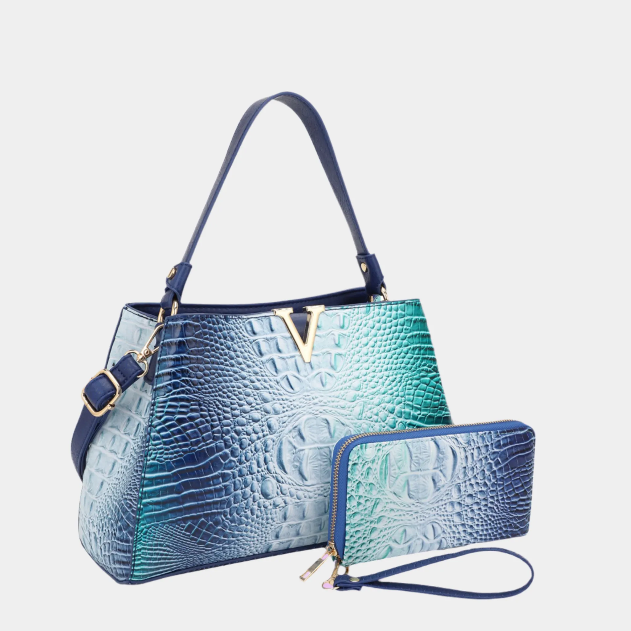 Sienna Crocodile-Style Handbag